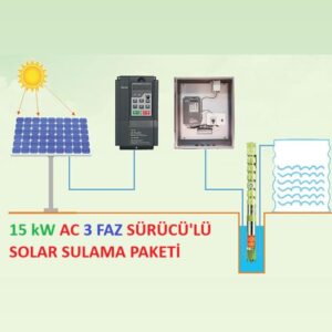 15kW Solar, 3 Faz AC Sulama Paketi
