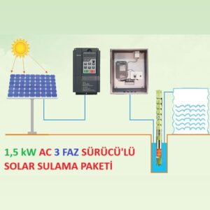1.5kW Solar, 3 Faz AC Sulama Paketi
